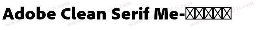 Adobe Clean Serif Me字体转换